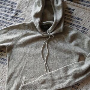 Jacob Light Gray Knit Hooded Pullover
